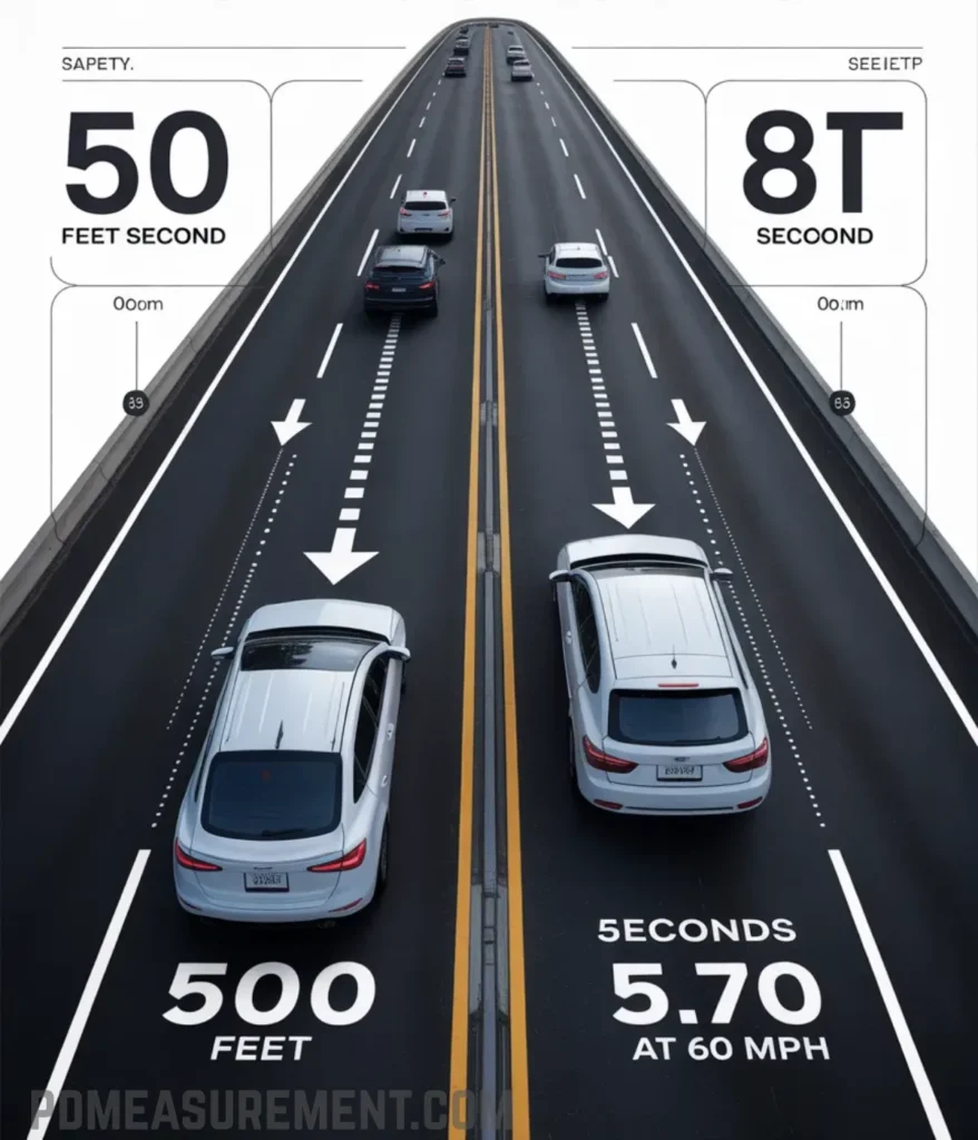 highway-following-distance-500-feet-long