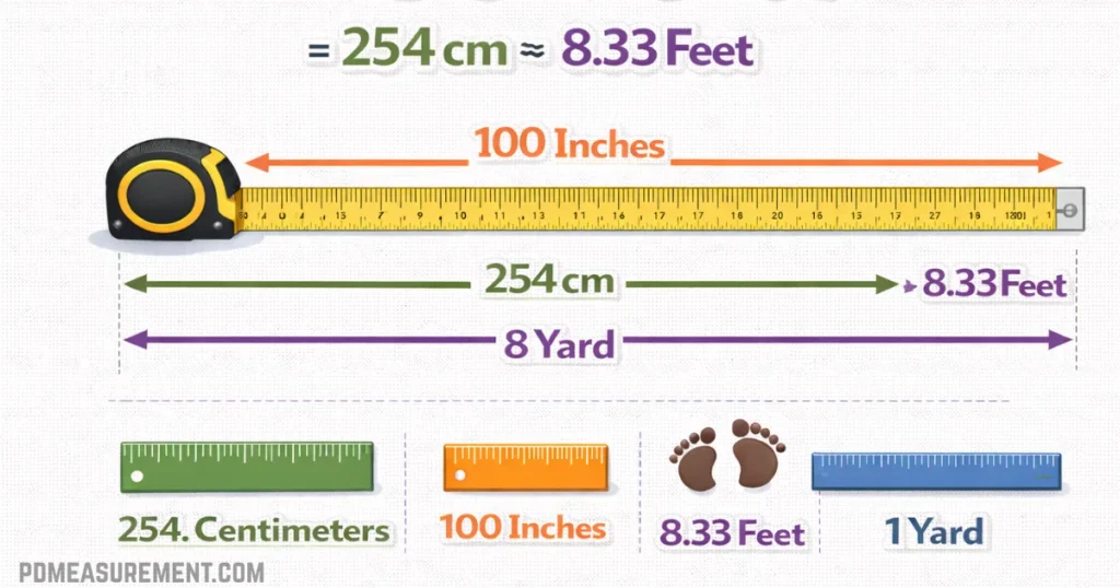 how-long-is-100-inches