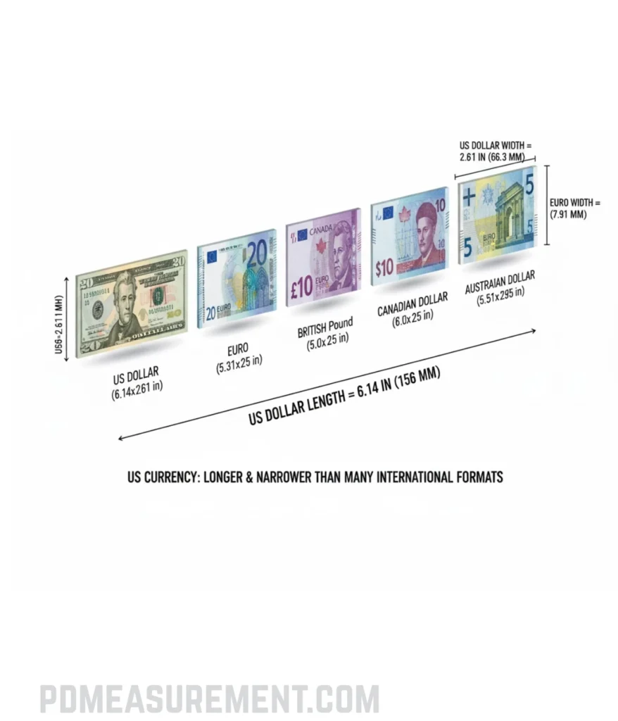 dollar-bill-dimensions-vs-other-countries-currency